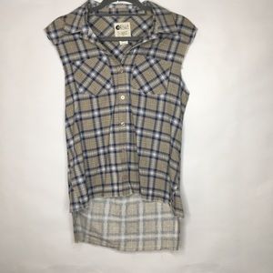 Brown and blue BillaBong plaid design